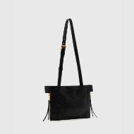 Picture of ALLSAINTS WOMEN'S MARLO LEATHER CROSSBODY BAG IN BLACK 1