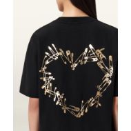 Picture of ALLSAINTS WOMEN'S CORA ETTA T-SHIRT IN BLACK 3