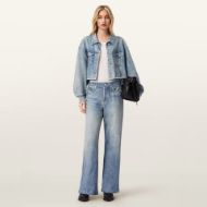 Picture of ALLSAINTS WOMEN'S ANDERS TERRY SHACKET IN ILLUSION INDIGO 5