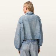 Picture of ALLSAINTS WOMEN'S ANDERS TERRY SHACKET IN ILLUSION INDIGO 2
