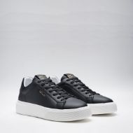 Picture of REPLAY MEN'S NOTTING FUTURE LEATHER SNEAKERS IN BLACK 2