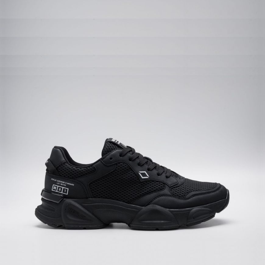 Снимка на REPLAY МЪЖКИ СПОРТНИ ОБУВКИ  DESTINY M RUBBER SNEAKERS В ЧЕРНО