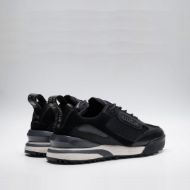 Picture of REPLAY MEN'S FIELD SC CARBON LEATHER SNEAKERS IN BLACK 3