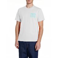 Picture of REPLAY MEN'S JERSEY T-SHIRT WITH REACH PEACE PRINT IN NATURAL WHITE 1