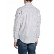 Снимка на REPLAY МЪЖКА РИЗА STRIPED COTTON DOBBY SHIRT В БЯЛО/СВЕТЛОСИНЬО 2