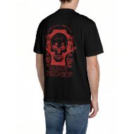 Picture of REPLAY MEN'S JERSEY T-SHIRT WITH GARAGE SPEED SHOP PRINTS IN BLACK 2
