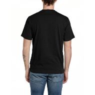 Picture of REPLAY MEN'S CREW-NECK COTTON LINEN JERSEY T-SHIRT IN BLACK 2