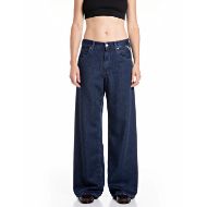 Picture of REPLAY WOMEN'S NARJA BAGGY FIT JEANS 12.5 OZ COTTON/LYOCELL INDIGO IN DARK BLUE 1