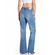 Picture of REPLAY WOMEN'S BECKA BOOTCUT FIT JEANS 10.5 OZ TENCELL/COTTON INDIGO IN MEDIUM BLUE 3