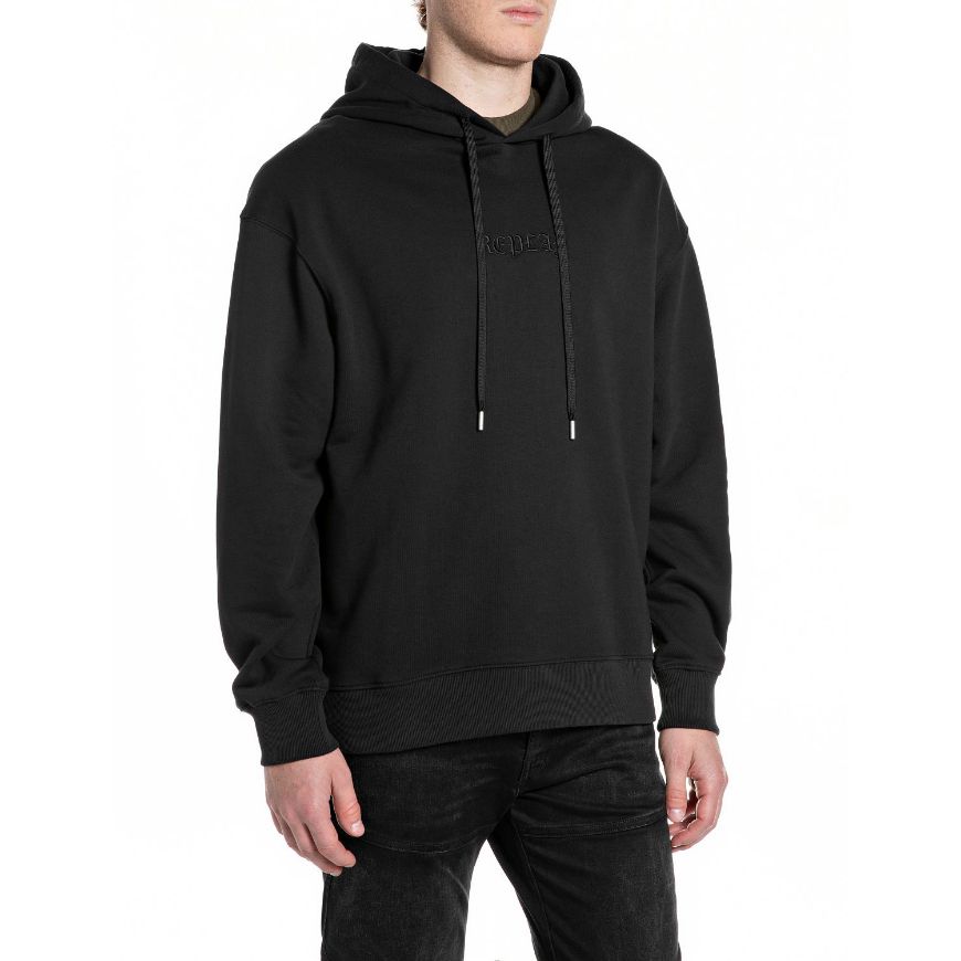 Снимка на REPLAY МЪЖКИ СУИТШЪРТ HOODY WITH BIKER EMBROIDERIES В СЛОНОВА КОСТ