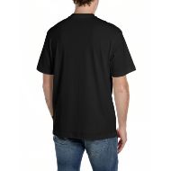 Picture of REPLAY MEN'S CREW-NECK COTTON T-SHIRT WITH EAGLE PRINT IN BLACK 2