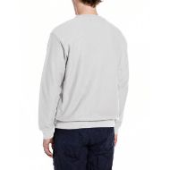 Picture of REPLAY MEN'S DIAGONAL JERSEY CREW-NECK SWEATSHIRT IN IVORY 2