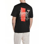 Снимка на REPLAY МЪЖКА БЛУЗА THE BIARRITZ COTTON T-SHIRT В СЛОНОВА КОСТ 2