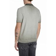 Снимка на REPLAY МЪЖКИ ПУЛОВЕР SHORT-SLEEVED V-NECK SWEATER В ЗЕЛЕНО 2