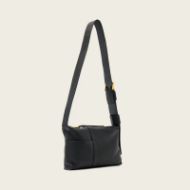 Picture of ALLSAINTS WOMEN'S ALBA LEATHER ZIP CROSSBODY BAG IN BLACK 6