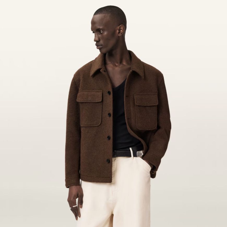 Снимка на ALLSAINTS МЪЖКО ЯКЕ CAYSON JACKET В КАФЯВО