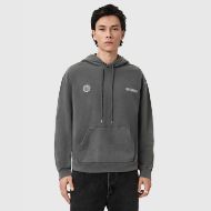 Picture of ALLSAINTS MEN'S EMBLEM OTH HOODIE IN WASHED BLACK 1