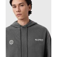 Picture of ALLSAINTS MEN'S EMBLEM OTH HOODIE IN WASHED BLACK 4