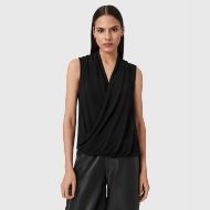 Picture of ALLSAINTS WOMEN'S ADALINE TOP IN BLACK 1
