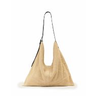 Picture of ALLSAINTS WOMEN'S ASHA SUEDE SHOULDER BAG IN SAHARA WHITE 6