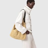 Picture of ALLSAINTS WOMEN'S ASHA SUEDE SHOULDER BAG IN SAHARA WHITE 5