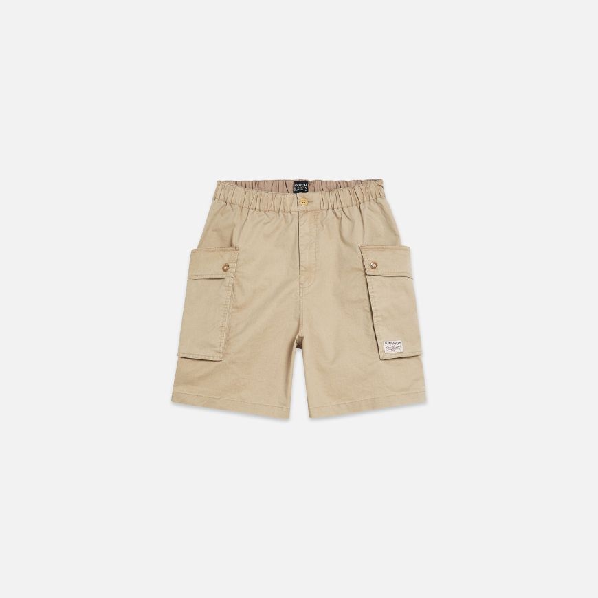 Снимка на SCOTCH&SODA МЪЖКИ БЕРМУДИ WASHED COTTON BLEND CARGO LOOSE FIT В БЕЖОВО