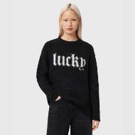 Picture of ALLSAINTS WOMEN'S LUCKY JUMPER IN BLACK 1