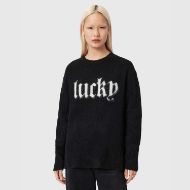 Picture of ALLSAINTS WOMEN'S LUCKY JUMPER IN BLACK 4
