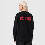 Picture of ALLSAINTS WOMEN'S LUCKY JUMPER IN BLACK 2