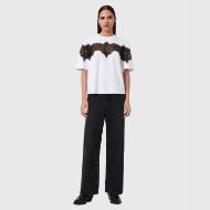 Picture of ALLSAINTS WOMEN'S LISA LACE T-SHIRT IN OPTIC WHITE 5