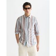 Снимка на SCOTCH&SODA МЪЖКА РИЗА SHADOW STRIPED LINEN BLEND В КОМБИНАЦИЯ 4