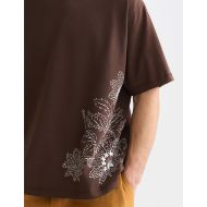 Снимка на SCOTCH&SODA МЪЖКА БЛУЗА EMBROIDERED ARTWORK LOOSE FIT В ТЪМНОКАФЯВО 6