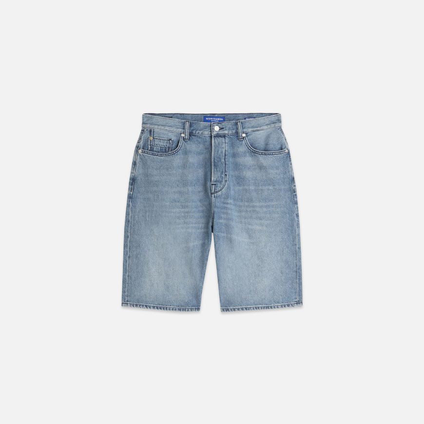 Снимка на SCOTCH&SODA МЪЖКИ БЕРМУДИ THE PITCH LOOSE FIT JEANS В СИНЬО