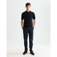Снимка на SCOTCH&SODA МЪЖКА БЛУЗА STRUCTURED KNITTED REGULAR FIT POLO В ЧЕРНО 7