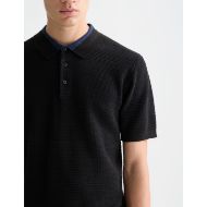 Снимка на SCOTCH&SODA МЪЖКА БЛУЗА STRUCTURED KNITTED REGULAR FIT POLO В ЧЕРНО 6