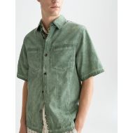 Снимка на SCOTCH&SODA МЪЖКА РИЗА WASHED COTTON RELAXED-FIT SHORT-SLEEVED В ЗЕЛЕНО 6
