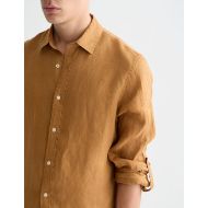 Снимка на SCOTCH&SODA МЪЖКА РИЗА SEASONAL CORE LINEN REGULAR FIT В CATHAY SPICE 6