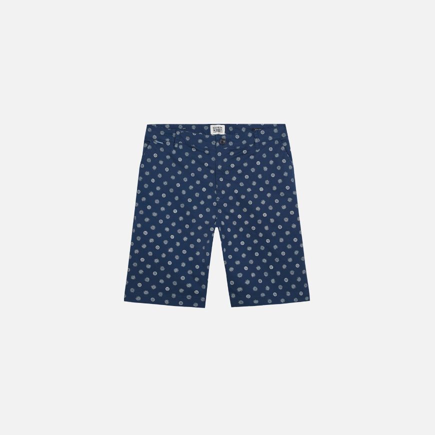 Снимка на SCOTCH&SODA МЪЖКИ БЕРМУДИ STUART PRINTED STRETCH COTTON CHINO В NAVY