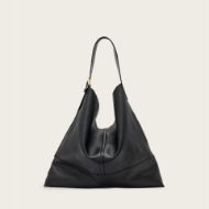 Picture of ALLSAINTS WOMEN'S ASHA LEATHER SHOULDER BAG IN BLACK 1