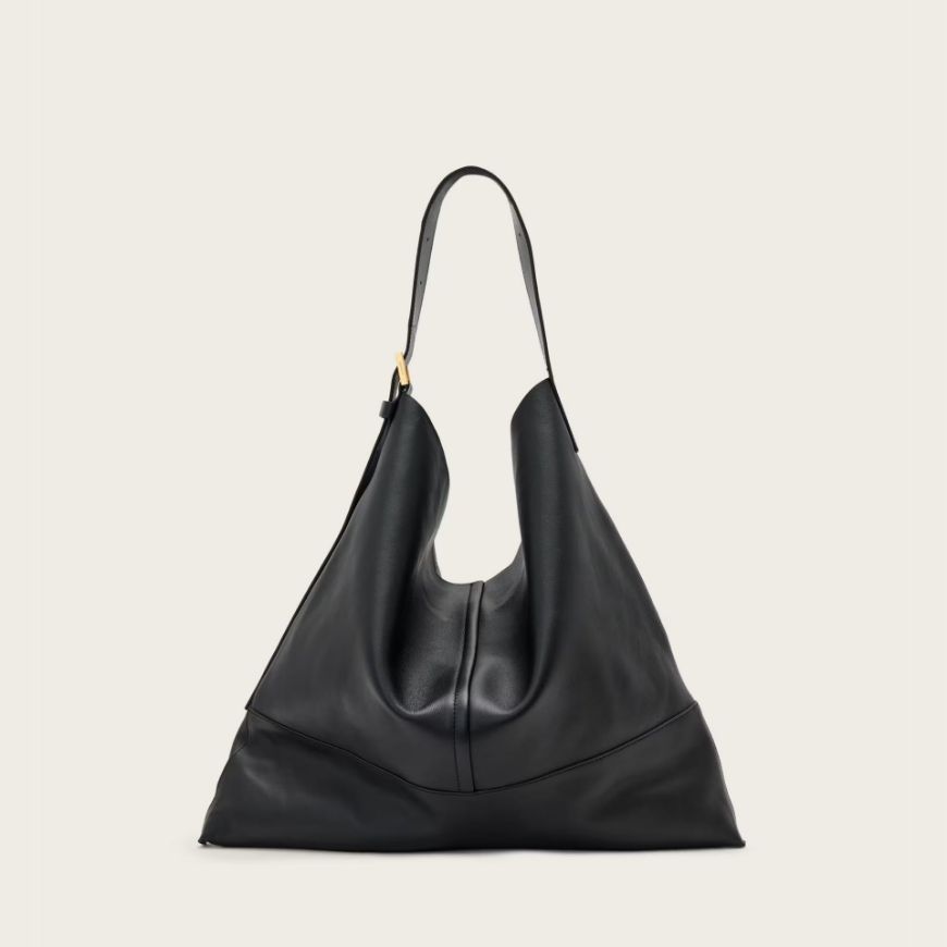 Picture of ALLSAINTS WOMEN'S ASHA LEATHER SHOULDER BAG IN BLACK