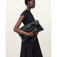 Picture of ALLSAINTS WOMEN'S ASHA LEATHER SHOULDER BAG IN BLACK 9