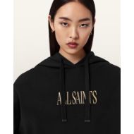 Picture of ALLSAINTS WOMEN'S CORA ETIE HOODIE IN BLACK 5