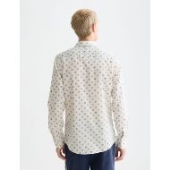 Снимка на SCOTCH&SODA МЪЖКА РИЗА MICROPRINT POPLIN SLIM FIT В БЯЛО 5