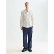 Снимка на SCOTCH&SODA МЪЖКА РИЗА MICROPRINT POPLIN SLIM FIT В БЯЛО 7