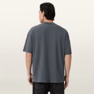 Picture of ALLSAINTS MEN'S XANDER SHORT SLEEVE CREW T-SHIRT IN DARK STEEL BLUE 2