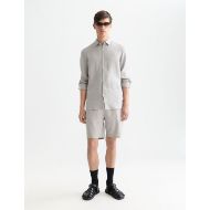 Снимка на SCOTCH&SODA МЪЖКИ БЕРМУДИ SEASONAL CORE FAVE COTTON LINEN REGULAR FIT CHINO В СИВО 7