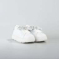 Снимка на LOVE MOSCHINO ДАМСКИ СПОРТНИ ОБУВКИ BOLD LOVE STRASS BOW В БЯЛО/СРЕБРИСТО 2