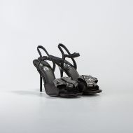 Снимка на LOVE MOSCHINO ДАМСКИ САНДАЛИ НА ТОК EVENING LOVY BOW В ЧЕРНО 2