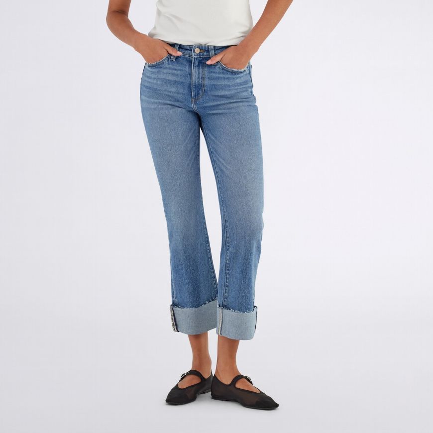 Снимка на GAS ДАМСКИ ДЕНИМ STAR CROP FLARE TU 69MM STONE WASH MEI