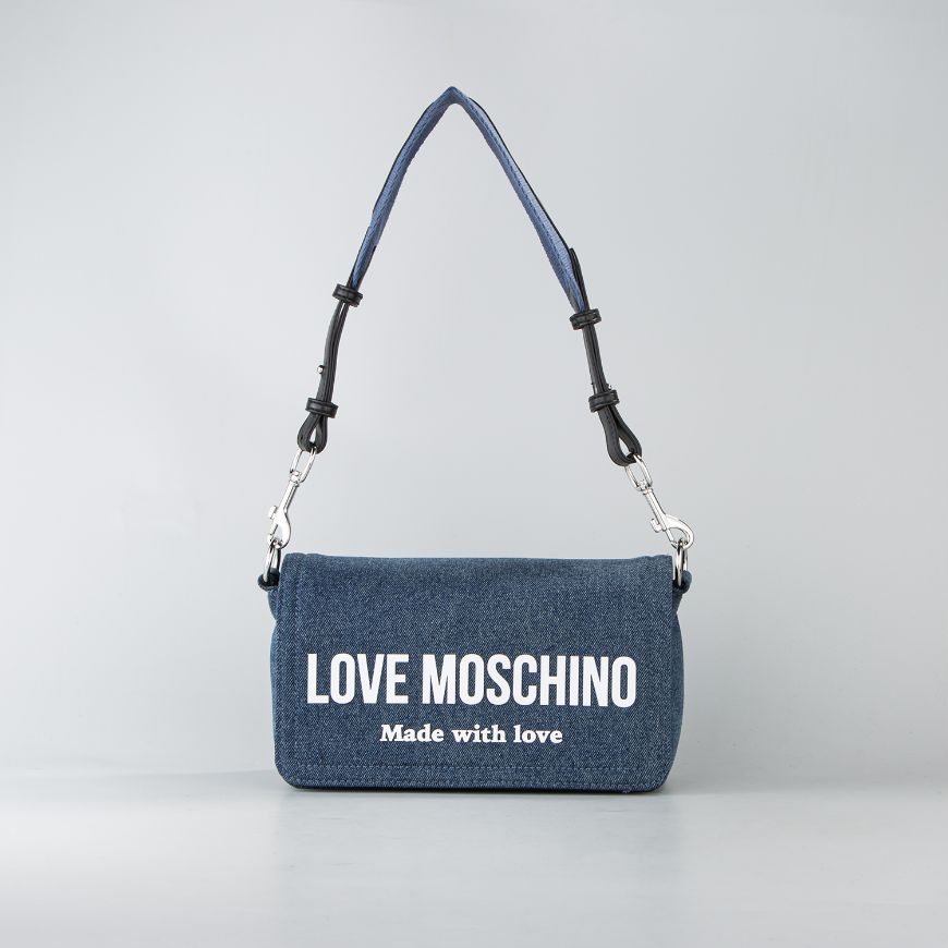 Снимка на LOVE MOSCHINO ДАМСКА ЧАНТА ЗА РАМО DENIM SIGNATURE LOVE